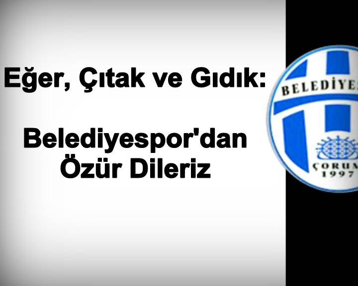 Belediyesporlu Eski Futbolcular Özür Diledi Belediyesporlu Eski Futbolcular Özür Diledi