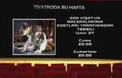 ‘Don Kişot’un Maceralarının Dostları Tarafından Temsili’ Sahnelenecek