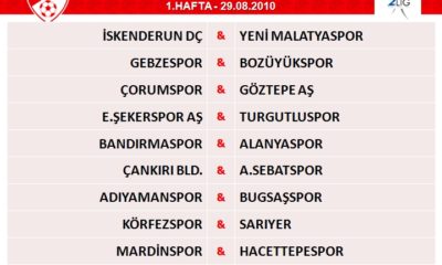 TFF 2. Lig Fikstürü Çekildi