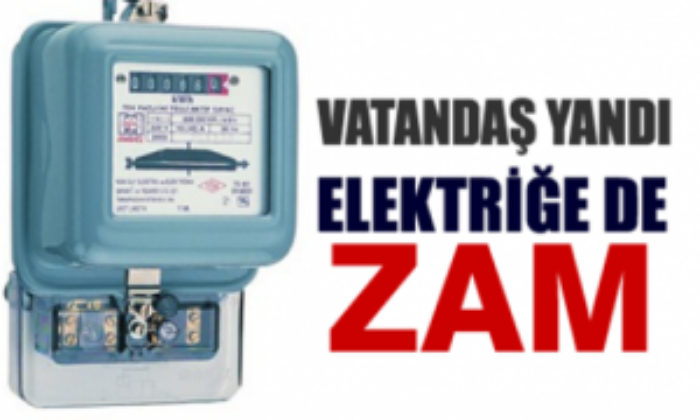 Elektriğe Yüzde 9.2 Zam !