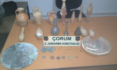 Çorum’da Tarihi Eser Operasyonu