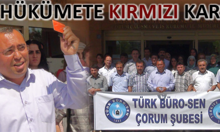 Hükümete Kırmızı Kart