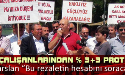 Kamu-Sen Yüzde 3+3’lük Zammı Protesto Etti