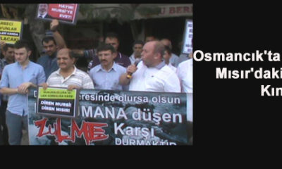 Osmancık’ta Vatandaşlar Mısır’daki Katliamı Kınadı