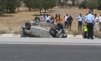 Araç Takla Attı: 2 Yaralı