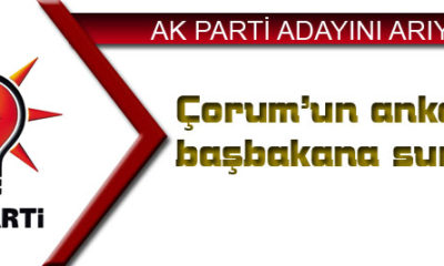 Çorum’un Anketi Başbakana Sunuldu