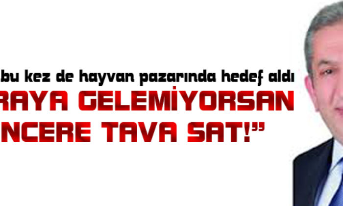 Bu Kez de Hayvan Pazarında Hedef Aldı