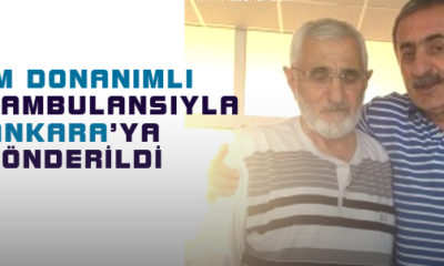 Hava Ambulansı Kafkas’ın Babası İçin Havalandı