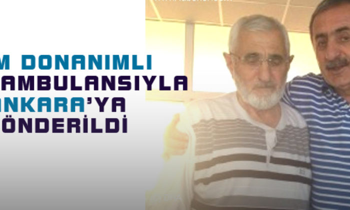 Hava Ambulansı Kafkas’ın Babası İçin Havalandı