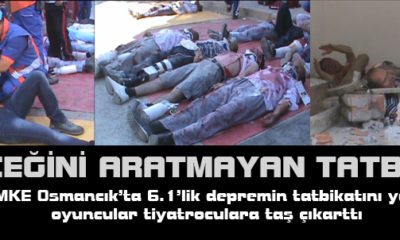 Gerçeğini Aratmayan Deprem Tatibkatı