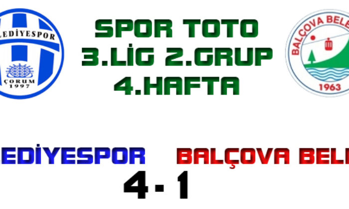 Spor Toto 3.Lig 2.Grup 4.Hafta