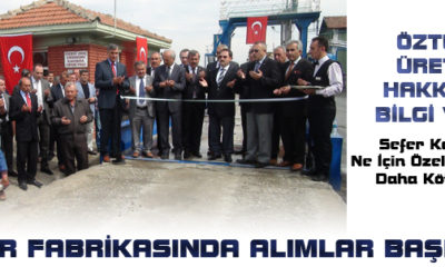 Fabrikada Şeker Alımları Başladı