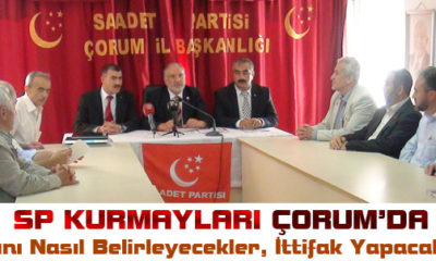 SP Kurmayları Çorum’da