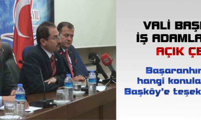 Vali İş Dünyasıyla Buluştu
