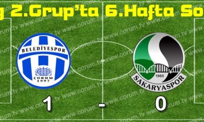 Çorum Belediyespor: 1 – Sakaryaspor: 0
