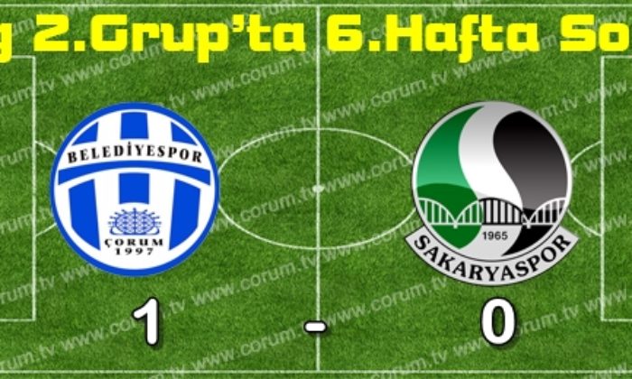 Çorum Belediyespor: 1 – Sakaryaspor: 0