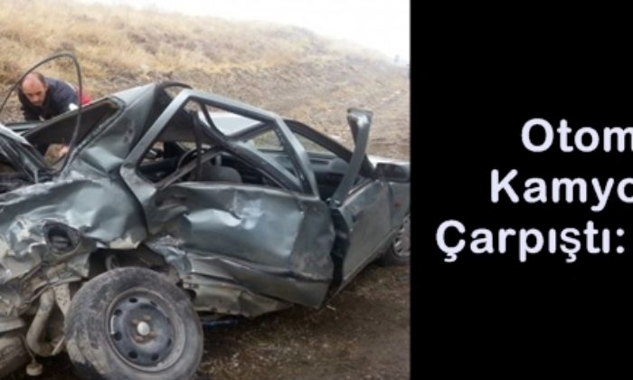 Otomobil Kamyonetle Çarpıştı: 3 Yaralı