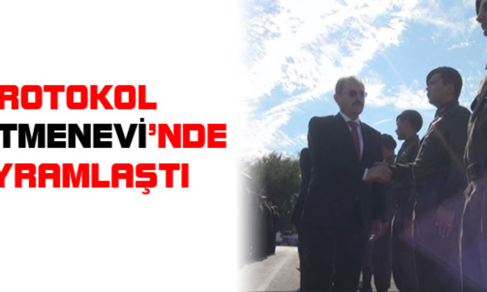 Protokol Öğretmenevi’nde Bayramlaştı