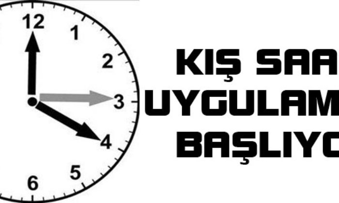 Kış Saati Uygulaması Başlıyor