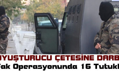 Uyuşturucu Çetesine Darbe