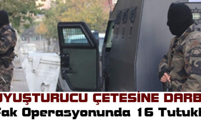 Uyuşturucu Çetesine Darbe