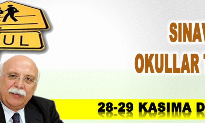 28-29 Kasım’da Okullara Sınav Tatili