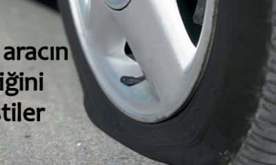 Sekiz Aracın Lastikleri Kesildi