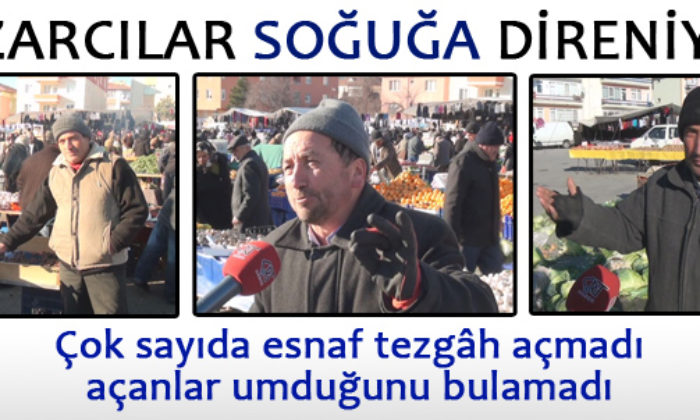 Pazarcılar Soğuğa Direniyor