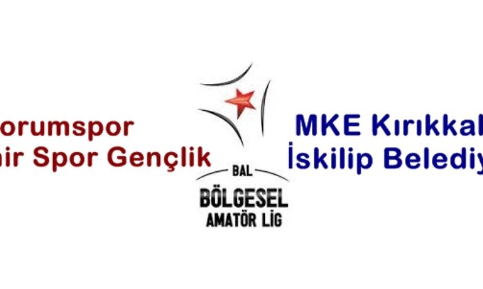 Çorumspor: 0 – Nevşehir Gençlik: 2 / MKE Kırıkkalespor: 3 – İskilip Belediye: 1