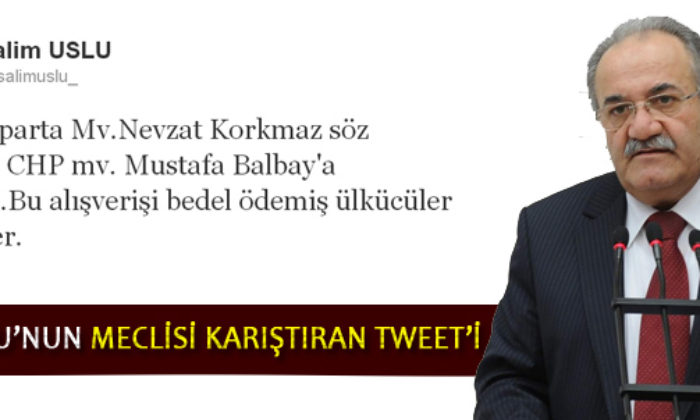 MHP’lilerden Salim Uslu’ya Tepki