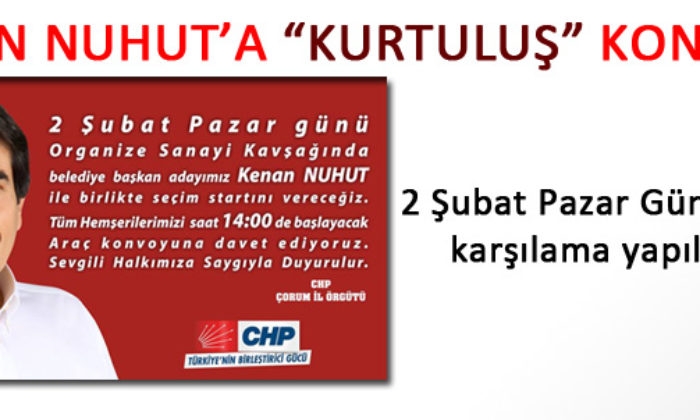 Nuhut’a Konvoylu Karşılama