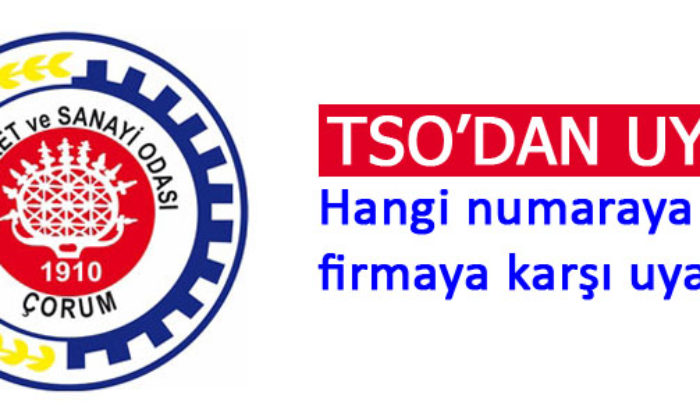 TSO’dan “Dolandırıcılık” Uyarısı