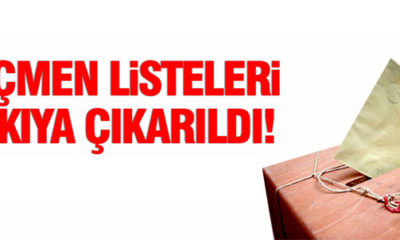 Seçmen Listeleri Askıda