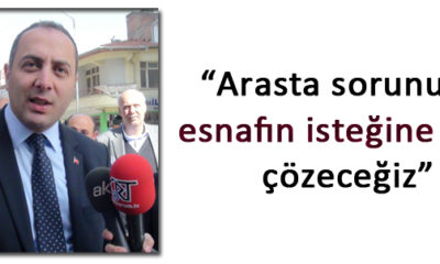 Arasta Esnafı Çözüm Bekliyor