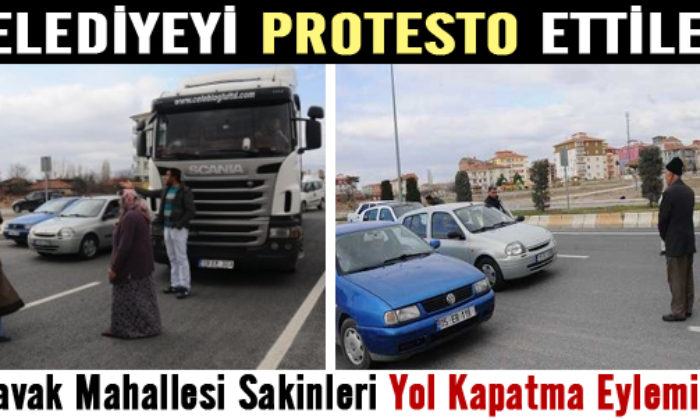 Ulukavaklı Kadınlar Belediyeyi Yol Keserek Protesto Etti