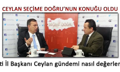 AK Parti İl Başkanı Ceylan Gündemi Değerlendirdi