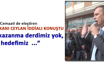 Cemaati Eleştiren Ceylan İddialı Konuştu