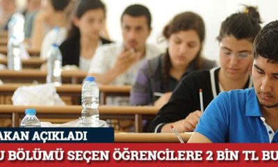 Her Bölümde Yüzde 20 Gibi Bir Kontenjan Ayrıldı