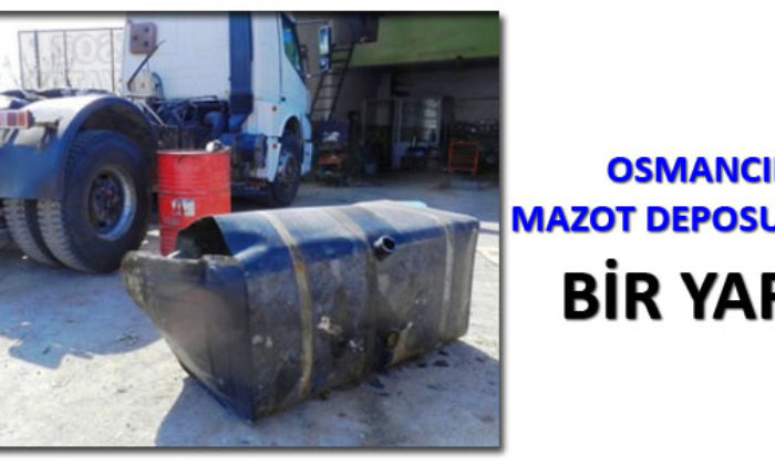 Mazot Deposu Patladı: Bir Yaralı