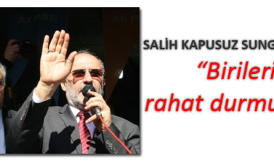 Salih Kapusuz Sungurlu’da Konuştu