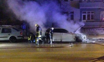 Yanan Araç Kullanılmaz Hale Geldi