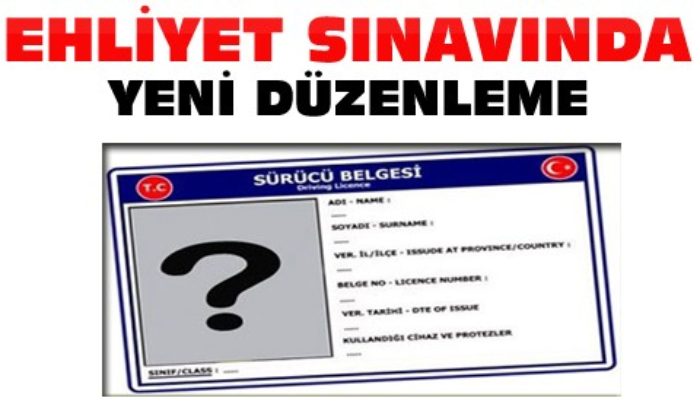 Ehliyet Sınavında Yeni Düzenleme