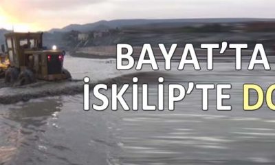 Bayat’ta Sel, İskilip’te Dolu