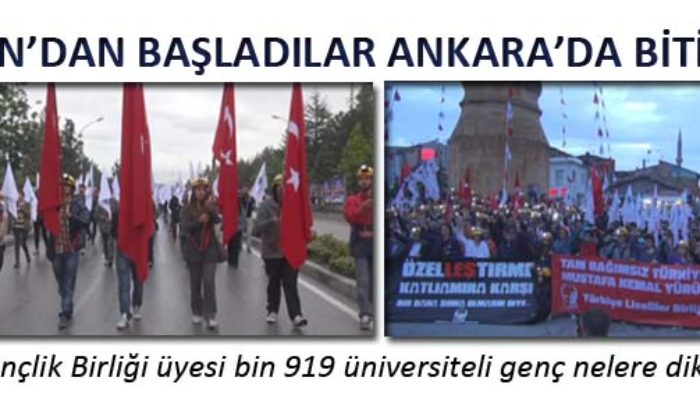 Samsun’dan Başlattıkları Yürüyüşlerini Çorum’da Sürdürdüler