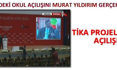Filistin’deki Okul Açılışını Murat Yıldırım Gerçekleştirdi