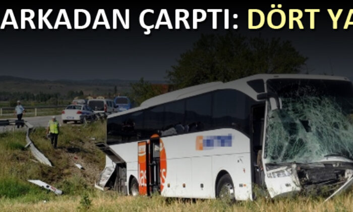 Tıra Arkadan Çarptı: Dört Yaralı