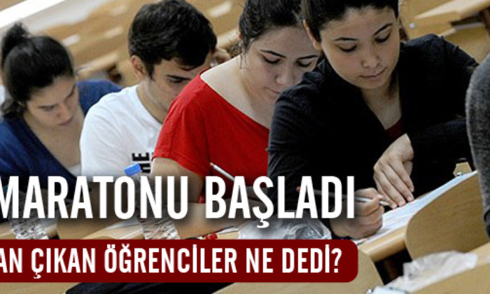 Öğrenciler Sınavda Ter Dökerken Aileleri de Heyecanla Bekledi