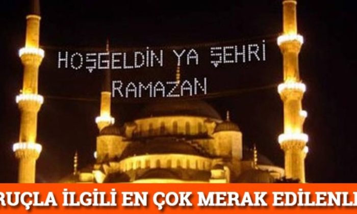 Diyanet İşleri Başkanlığı, Oruç İle İlgili Merak Edilen Soruları Cevaplıyor