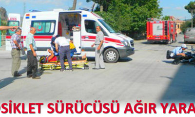 Motosiklet Sürücüsü Ağır Yaralandı