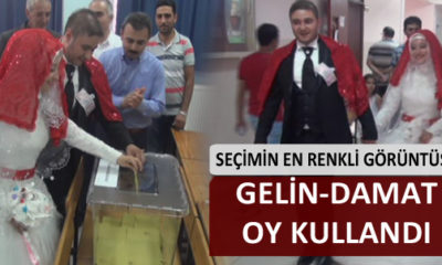Düğüne Ara Verip Oy Kullanmaya Geldiler